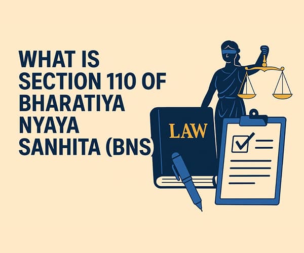 What is Section 110 of Bharatiya Nyaya Sanhita (BNS)?
