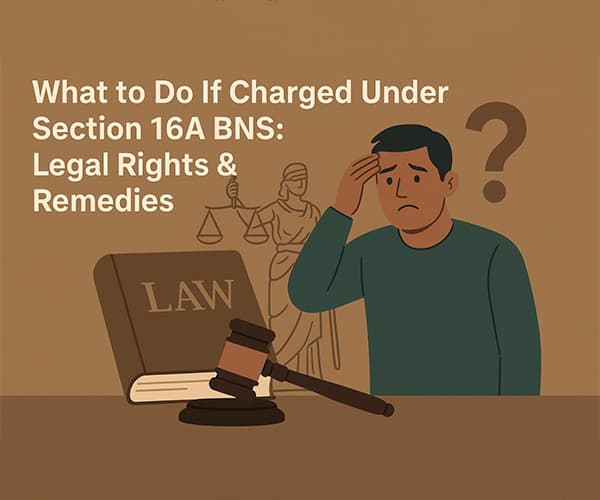 What to Do If Charged Under Section 16A BNS: Legal Rights & Remedies